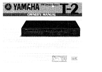 Yamaha T-2 - Owners Manual 